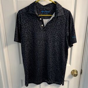 UPSAINT Performance Golf Polo Black Panther Size Medium